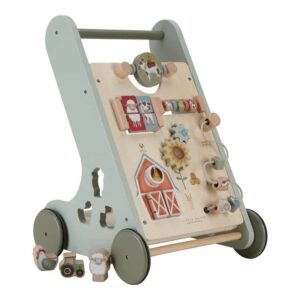 Houten Loopwagen Little Farm Groen
