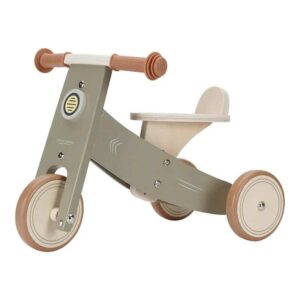 Houten driewieler groen