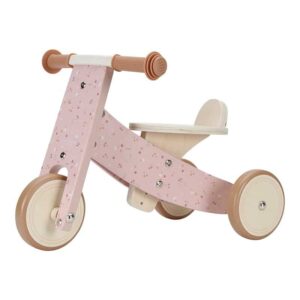 Houten driewieler roze