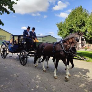 Koetstocht voor 4 personen vanuit Schipluiden richting Delft of Schiedam