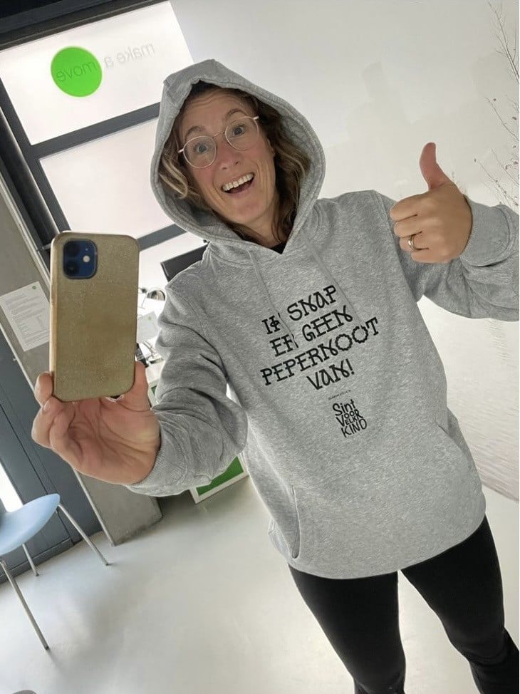 Sweater (grijs) – “Ik snap er geen pepernoot van”